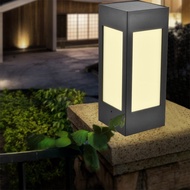 Solar Pillar Light Garden Light Waterproof European Garden Villa Courtyard Coffee Light Outdoor Wall