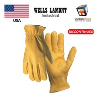 Wells Lamont 962 9½” Golden Full Grain Deerskin Glove Size M, L, XL