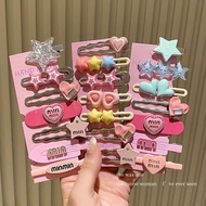 7 in 1 Set Women's Hair Clips Y2K Korean Fashion Women's Hair Accessories Aesthetic Bangs Clips