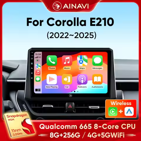 Ainavi Car Radio For Toyota Corolla E210 2022 2023 2024 2025 Wireless Carplay Android Auto Car Multi