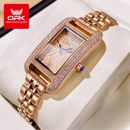 OPK Jam Tangan Perempuan Original Waterproof Quartz Stainless Steel Diamond Luxury Watch Women 8617