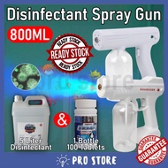 【PRO】800ML Sanitizer Spray Gun Blue Light Disinfection Spray Gun Disinfection Gun Wireless Nano Sanitizer Spray Machine
