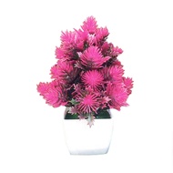 Artificial Flower Plant Pine Needle Bonsai Garden Party Desktop Ornament Decor