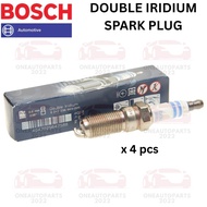 BOSCH DOUBLE IRIDIUM SPARK PLUG (4PCS) VOLVO XC60 2.0T T5 S60 T5 2.0T V60 T5 2.0T S80 T5 2.0T B4204T