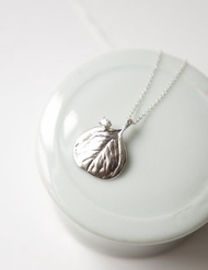 純銀圓葉尤加利精油項鍊