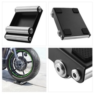 Universal Motorcycle Tire Cleaning Stand Tire Wash Bracket Portable Chain Clean Roller Ramp Lift Sta