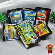 AKARI PREMIUM MAXI BLUE YELLOW RED LOUHAN PRO CHICHLID PELLETS 100g 100 grams of predatory ornamenta