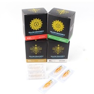 5 pcs Yellow Dragonfly I Tattoo Cartridge Needles RL-RS-RM-M1 Mix Size