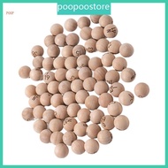 POOP 75Pcs Solid  Bingo Game Balls Easy Read Bingo Balls for Raffle Game Party