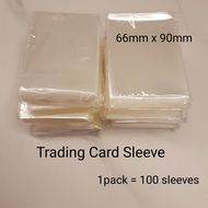 Pokemon card TCG :100 piece /Pack Transparent Card Game sleeve Pokemon and Digimon TCG Trading Card 