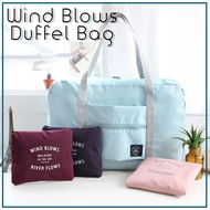 WIND BLOWS Duffel Bag Folding Travel Bag Carry Bag Large Luggage Foldable Travel Bag  Large Organize