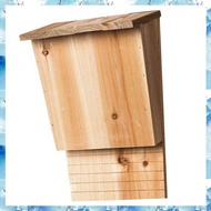 (HNEW) Outdoor Bat House Bat Habitat Box Wooden Decorative Bat Box Shelter Nest Garden Bat House