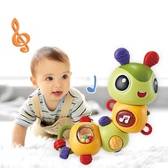 fyjhfyjhBaby Musical Toy Crawling Caterpillar With Light Music Electric Cartoon Animal Dancing Doll Montessori Educational Toys for Kids
