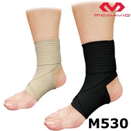McDavid M530 Taping Supporter M [7.5cm x 130cm] For ankles and calves Black (BK), Beige (BG) Gym mus