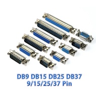 2pcs DP9 DP15 DP25 DP37 9/15/25/37 Pin Straight 180 Degree Male Female Plug D-sub PCB Mounting Conne