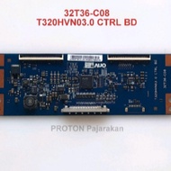 LAYAR Tikon LED TV screen Samsung UA32F5000 UA32F5000AM UA32F5000AMXXY Tcon Display AUO 32T36-C08 T3