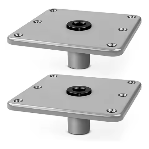 XSXS-Marine Boat Seat Mounting Base 7"X7" Pedestal With 3/4" Post Socket For Heavy Duty Boat Seat In