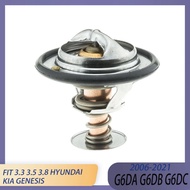 Engine Parts Coolant Thermostat Fit GAS DOHC V6 3.3 3.5 3.8 L T G6DA G6DB G6DC 06-21 For Hyundai SAN