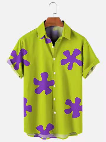 Hawaiian Men's Shirt Summer Outdoor Beach Men's Short-sleeved Shirt Urban Everyday Casual Men's Shir