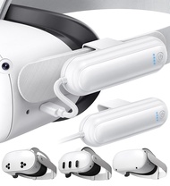 ชุดแบตเตอรี่ YUANHOT 2 แพ็ค 20000mWh สำหรับ Meta Quest 3S/3/2 ที่ชาร์จเร็ว 18W สำหรับอุปกรณ์เสริม Oc