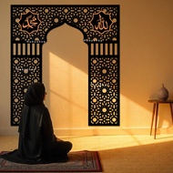 KAYU Allah muhammad prayer room mihrab wooden walldecor - prayer room mihrab walldecor - mihrab wood
