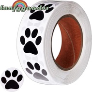 LANFYGOODS 500 pcs Dog  Sticker, 1 Inch Dog  Puppy Pet Dog  Sticker,  Colorful/Black Pet Dog  Sticke