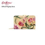 Cath Kidston Folded Zip Wallet Floral Fancy Green กระเป่า กระเป๋าสตางค์ กระเป๋งสตางค์แคทคิดสตัน