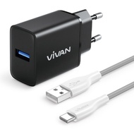 Vivan C18C 18W Charger Head Adapter with Type C Cable Original with Warranty C18 C