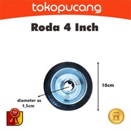 Wheels Only 4" 4 inch Rubber Trolley Wheels Trolley Wheels Only