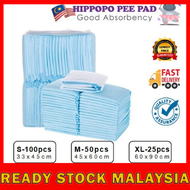 🦛 (S/M/L/XL)Pet Pad Pee Pad Wee Pad HIPPOPO for Cat Rabbit Dog Small Animals Alas Kencing Kucing Pel