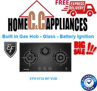 EF EFH 9732 WT VGB  Built in Gas Hob - Glass - Battery Ignition | FREE DELIVERY | AUTHORIZED DEALER