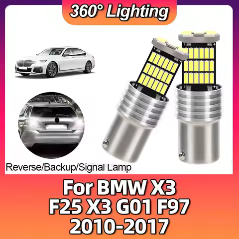 2x P21W BA15S LEDBulb 1156 6000K Signal Lights Reverse Lamps For BMW X3 F25 X3 G01 F97 2010 2011 201