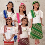 Filipiniana Kids “ ETHNIC PATADYONG BAROT SAYA “ - Buwan Ng Wika Costume For Kids