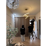 100% PREMIUM CRYSTAL BLACKOUT CURTAINS ALREADY STEAMD 12 Rings 6 Waves and 24 rings 12 waves