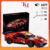 Technic FERARI 488 1:10 scale 42125 Supercar Assembly Model Electric Motor 1677 PCS