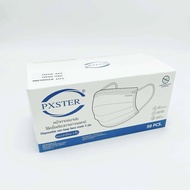 PXSTER หน้ากากอนามัยใช้ครั้งเดียวทางการแพทย์ Disposable ear-loop face mask 3 ply แบบปกป้อง 3ชั้้น สีฟ้า คุณภาพดี​