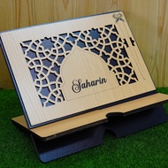 Rehal Al-Quran Free Engrave Name Wooden Rehal