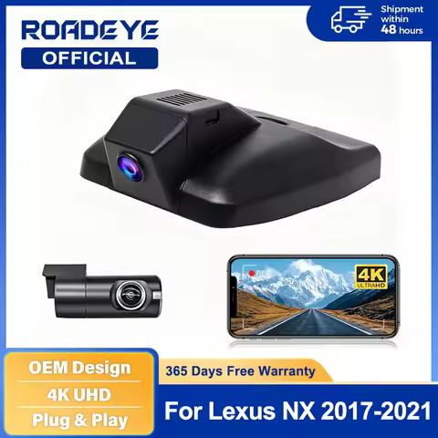 For Lexus NX 300H 300 200T 200 NX300H NX300 NX200T NX200 2017-2021 Front and Rear Dash Cam 4K Car Ca