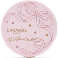 Canmake Fit Glow Cushion 01 Light 0.4 oz (10 g) Foundation Cushion Foundation Glossy Skin Thin Film 
