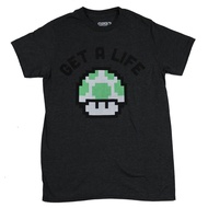 Super Mario Brothers Mens T-Shirt - Get A Life 8-Bit