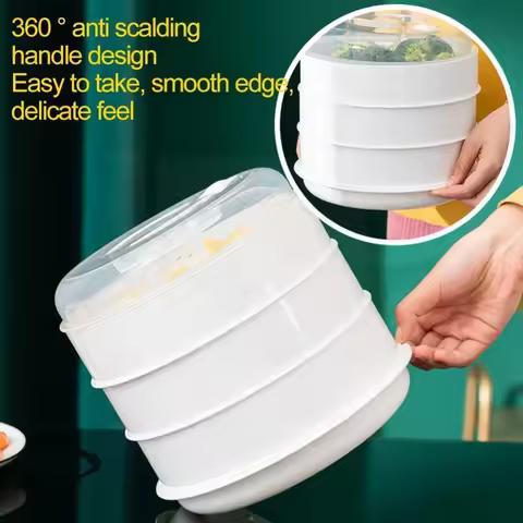 Microwave Oven Special Steamer Steamed Bun Dumpling Container Steamed Rice Multi Layer Steamer Plast