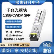 Gigabit Optical Module 1.25G CWDM SFP Single-mode dual-fiber Duplex LC 120KM Transmission DDM4.6