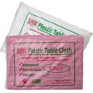 Plastic Disposable Table Cloth | 70" x 70" | 10pcs