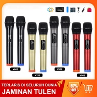 Microphone Wireless V602/V702/V802/V902 Dual-Wireless Microphone AA Battery 50M Receiving Distance W