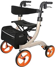 Walkers for seniors Walking Frame,Wheelchair, Rehab for Seniors,Old People,Folding Rollator Walker with Dual Brakes, Seat and Detachable Storage Bag,Space Saver rollator walker, Durable Mobili The New
