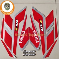 MERAH Striping Yamaha RX z rxz silver Red 1992 list body Sticker Motorcycle Standard Best Quality ter