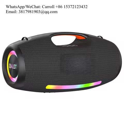 ZEALOT S89 250W Portable Speaker IPX6 Waterproof Outdoor Speaker Deepest Bass Support EQ/RGB Lights/