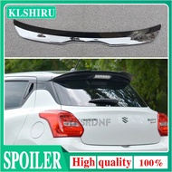 Roof Wing Lip Spoiler For SUZUKI SWIFT 6 SPORT 2018+ ABS Plastic Glossy Black Hatchback REAR WING SP