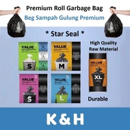 Beg Sampah  / Premium Plastic Garbage Bag Roll / Beg Sampah Gulung Premium