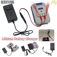 GESH1VX65 Lithium Battery Charger, Universal Overload Protection Dual-head Charger, 18/21V/24V Lithi